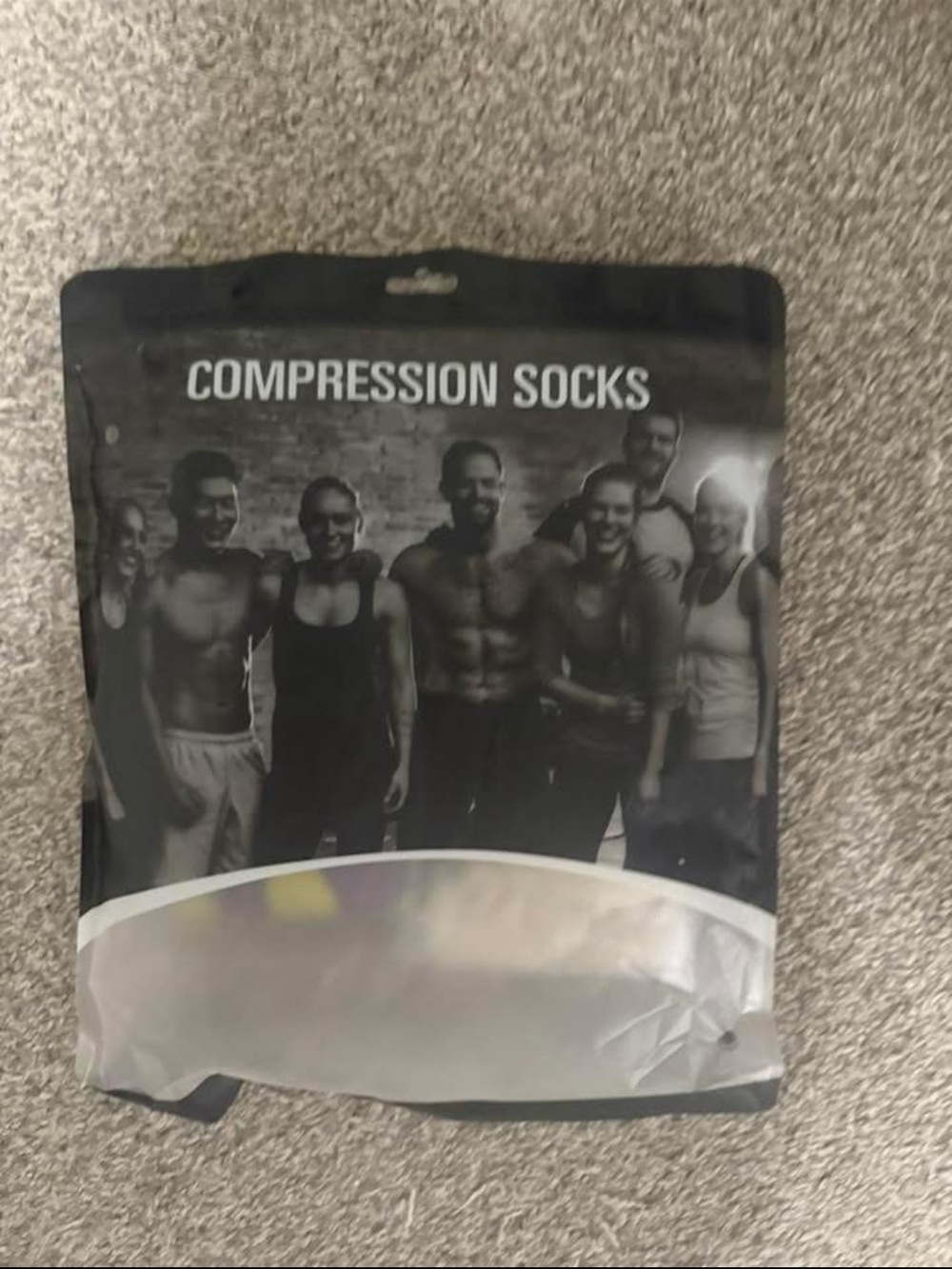 Source Unknown Black Compression Socks - Athletic Support